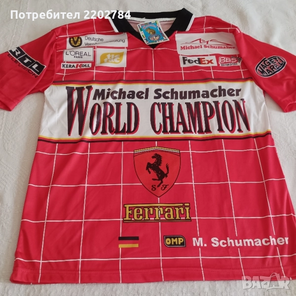 Ferrari суичър,горнище и ретро тениска, Михаел Шумахер , снимка 1