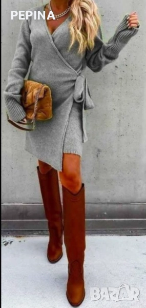 Дамска плетена рокля , снимка 1
