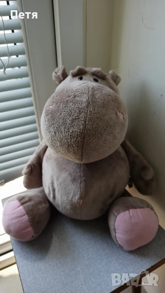 nici голям плюшен хипопотам, снимка 1