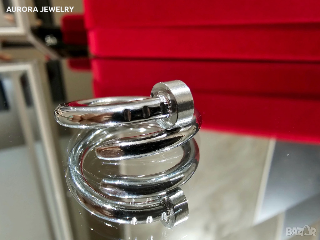 CARTIER Nail Juste un Clou Classic Silver Пръстен Пирон, снимка 1