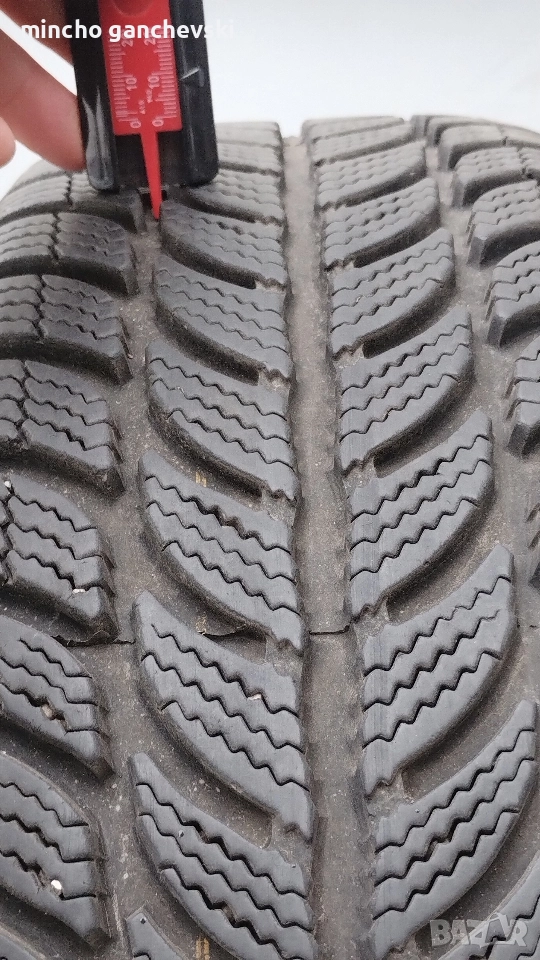 195.65.15 зимни гуми 2 бр 8мм грайфер , снимка 1