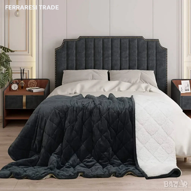 Тежко одеало / Утежнено одеяло антрацит  цвят 150 x 200 cm 9 kg, снимка 1