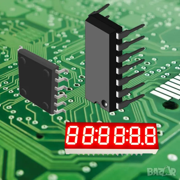 IC, Driver & Сounter 7 segment,BCD - CD4017,CD4026,CD40110,CD4511,CD4518, снимка 1