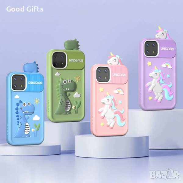 Детски смарт телефон P1 Plus с игри и двойна камера – 2.8″ IPS дисплей, 8GB памет и силиконов калъф, снимка 1