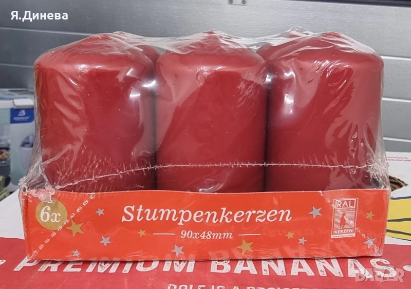 Романтични свещи 6бр в комплект , снимка 1