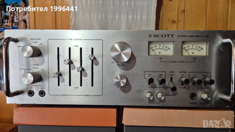 Стерео усилвател SCOTT A436, снимка 1