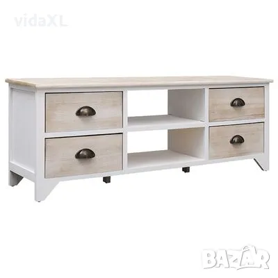 vidaXL ТВ шкаф, 108x30x40 cм, дърво от пауловния масив(SKU:338520), снимка 1