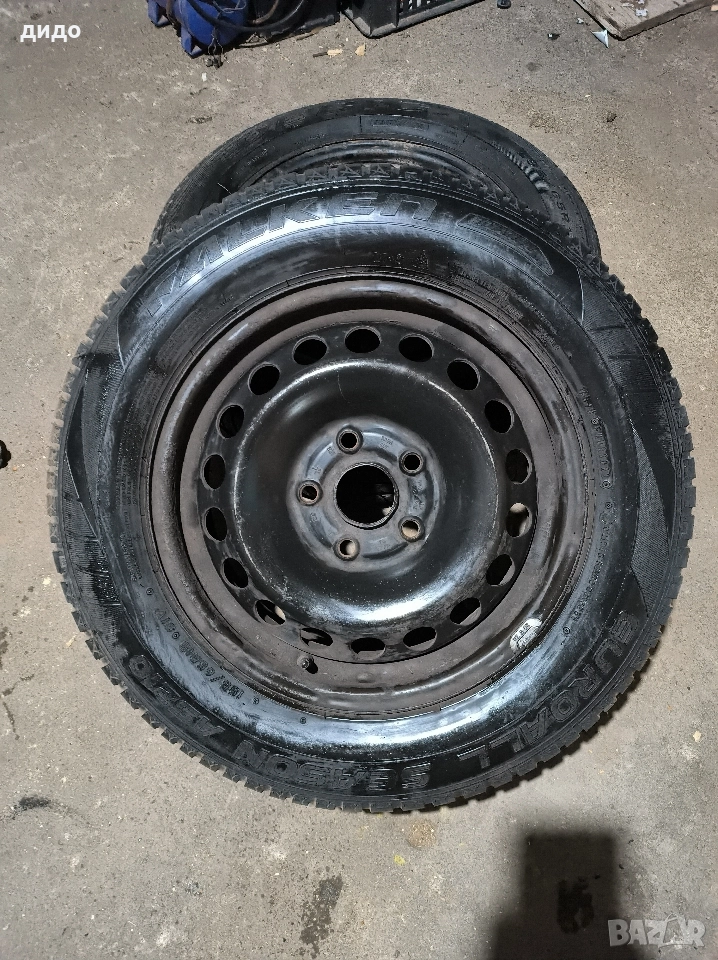 Продавам два броя джанти с гуми 15" за пасат б5, снимка 1