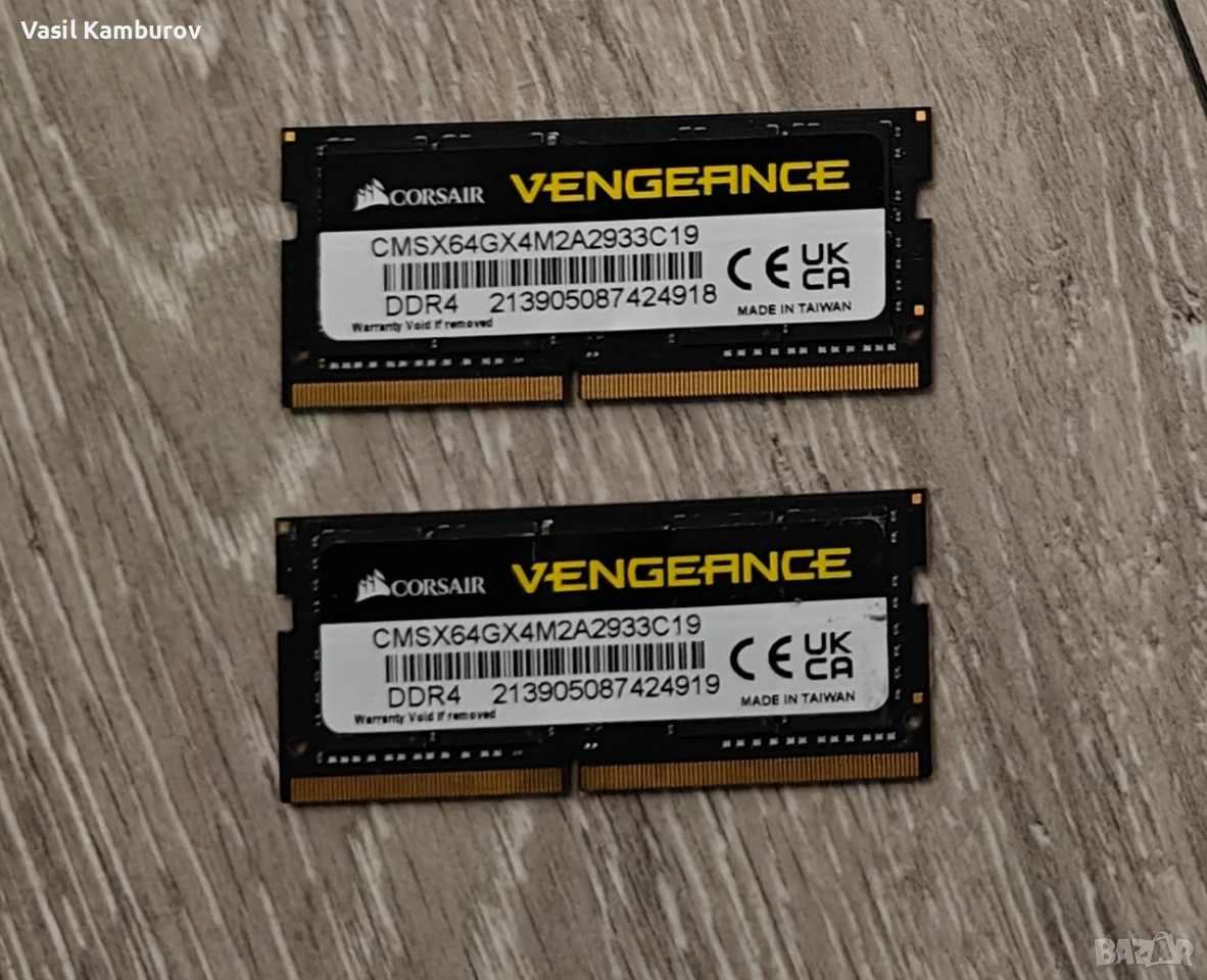 Corsair Vengeance DDR4 64 gb soddim, снимка 1