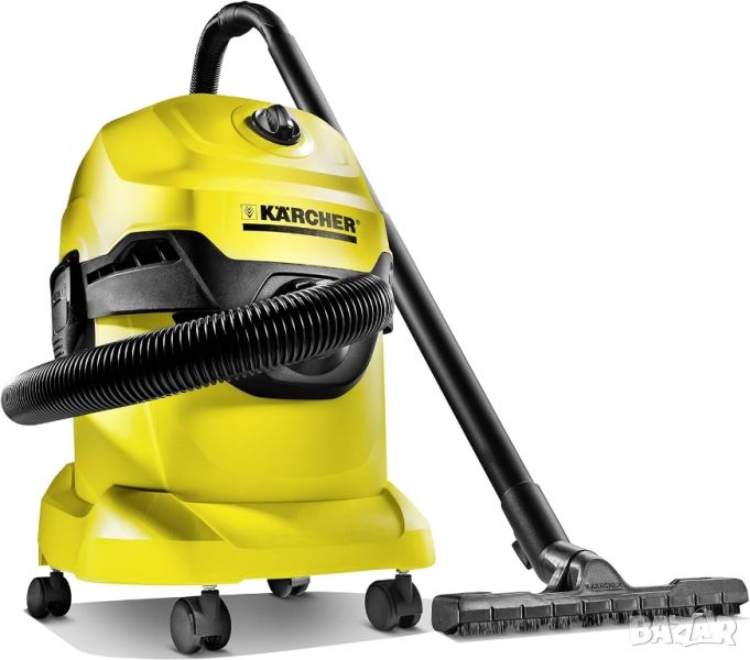 Мултифункционална прахосмукачка Karcher WD4 , Мокро и сухо почистване, 20 л, Маркуч 2.2 м, 1000 W, снимка 1