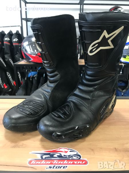 Мото Ботуши ALPINESTARS SMX-4 BLACK, номер43, като нови, оригинални, снимка 1