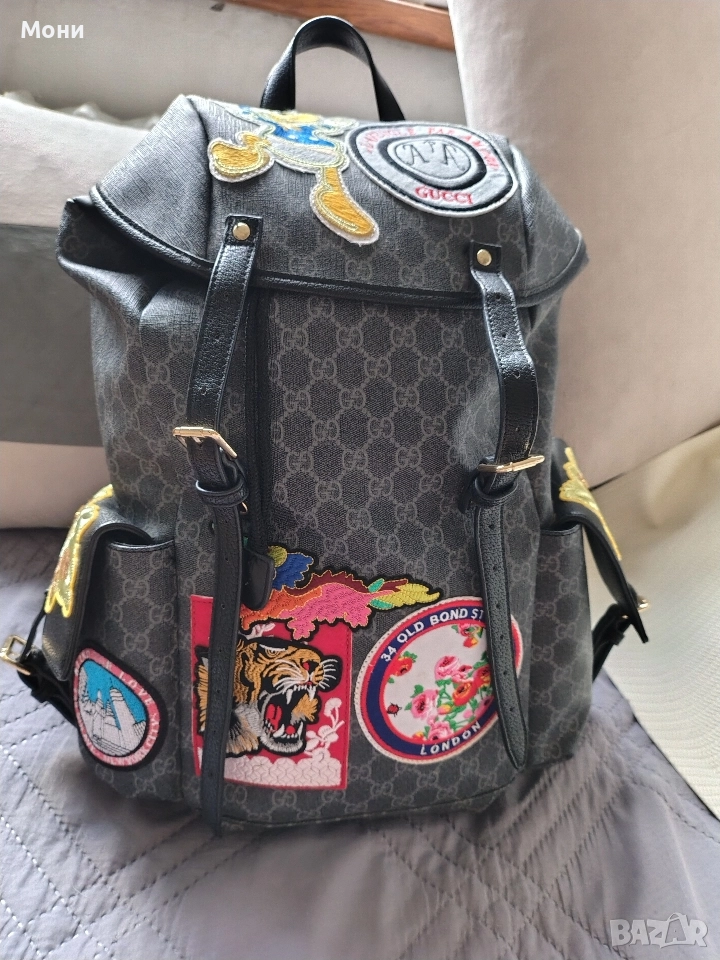 Раница Gucci GG Supreme Donald Duck Premium Quality G460029 черна , снимка 1
