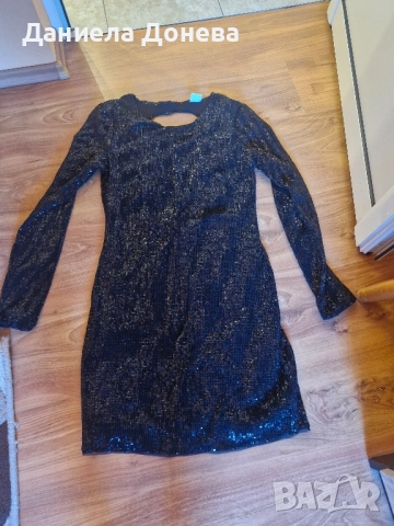 Дамска рокля с пайети, снимка 2 - Рокли - 52422850