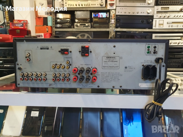 Усилвател ONKYO A-SV610pro Две по 125 вата на 8 ома.  В отлично техническо и визуално състояние., снимка 8 - Ресийвъри, усилватели, смесителни пултове - 47853259