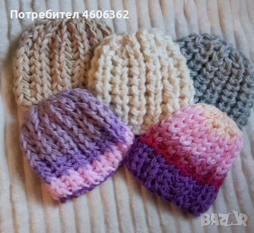 ръчно изплетена шапка , снимка 6 - Други - 51867305