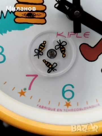 Стар анимиран будилник, настолен часовник, снимка 2 - Антикварни и старинни предмети - 54085987