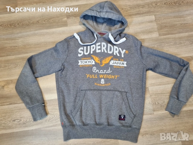 $95 Мъжки суичър SUPERDRY XL Hoodie Gym Running Football Top Jacket Men's , снимка 6 - Суичъри - 52113491