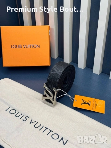 Колани Louis Vuitton от естествена кожа в кутия 3см, снимка 10 - Колани - 53933837