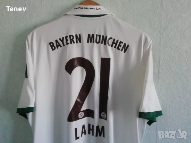 Bayern Munich Lahm Adidas оригинална тениска фланелка екип Байерн Лаам 2013 2014 Away Oktoberfest , снимка 3 - Тениски - 52826355