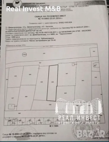 Продавам парцел в кв. Черноконево гр. Димитровград, снимка 1 - Парцели - 49095665