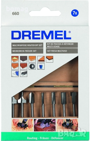 Dremel 660, комплект фрезери за машини Дремел , снимка 8 - Други инструменти - 52141431