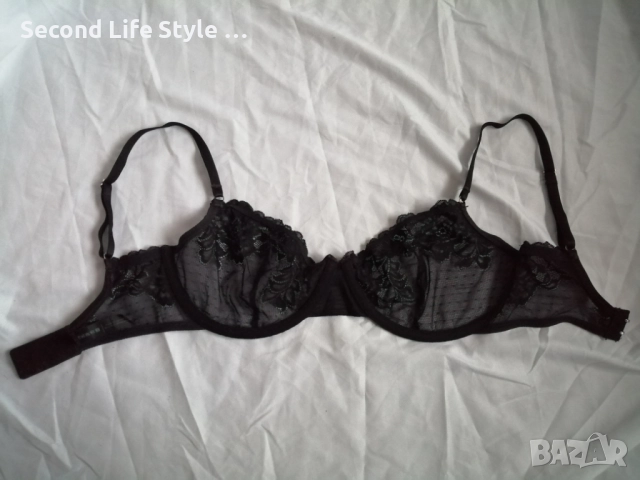 60H черен дантелен сутиен марка Change Lingerie (колекция Intimate), снимка 10 - Бельо - 52899953
