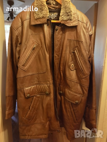 Продавам яке естествена кожа XL.НОВО, снимка 3 - Якета - 52009861