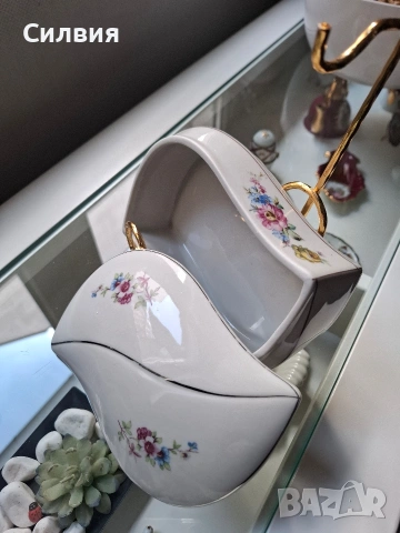 Порцеланова Кутия с капак , снимка 6 - Декорация за дома - 54158442