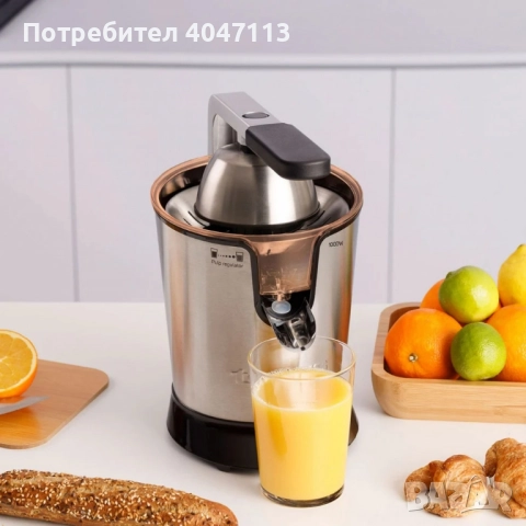 Професионална сокоизстисквачка Taurus Easy Press 1000 Legend – 1000W AC мотор и неръждаема стомана, снимка 8 - Сокоизстисквачки и цитрус преси - 51597307
