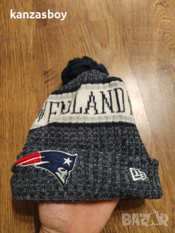 new era new england patriots - страхотна зимна шапка КАТО НОВА 100% оригинал универсален размер, снимка 5 - Шапки - 53020933