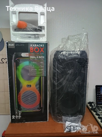 Чисто нова акумулаторна караоке тонколона Brodu BTS 2109. , снимка 2 - Тонколони - 53816971