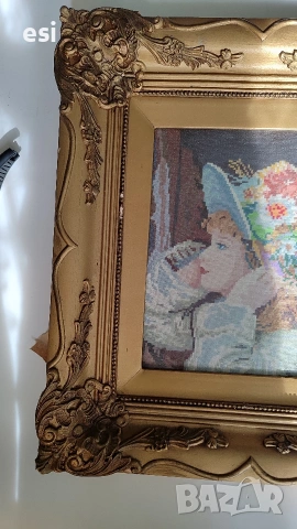 Момичето с шапката , снимка 3 - Гоблени - 53686180