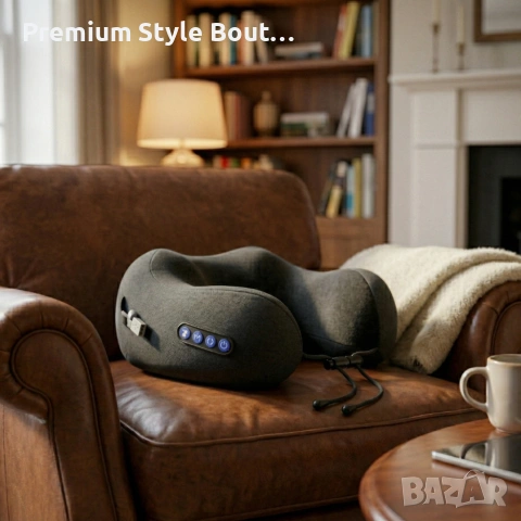 Smart масажна възглавница за врат с топлина и вибрации - моментално успокоение и релакс, снимка 3 - Други стоки за дома - 54108416