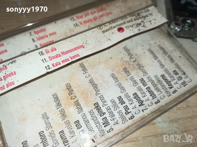 TAVERNA LIVE-ORIGINAL TAPE 0607251025, снимка 11 - Аудио касети - 50923744