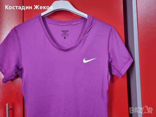 Дамска оригинална блузка.  Като нова.  Nike PRO , снимка 6 - Тениски - 46625536