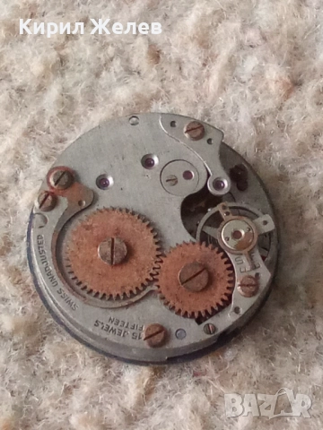 Механизъм с циферблат от стар ръчен часовник 51455, снимка 6 - Мъжки - 52270454