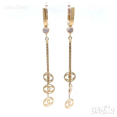 Златни обеци 3,65гр. 14кр. проба:585 модел:30499-2, снимка 1