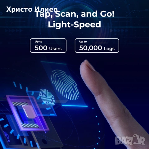 Детектор Anviz с Биометричен пръстов отпечатък RFID и ПИН код Ключалка, снимка 3 - Друга електроника - 53268393