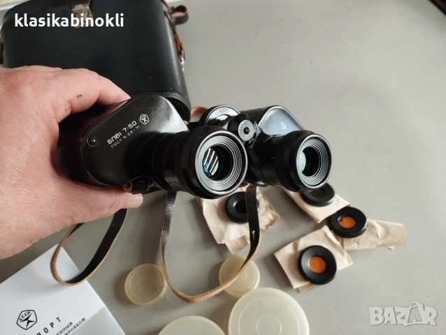 ТОП НОВ Съветски Бинокъл-БПВ1 7х50-MADE IN СССР, снимка 4 - Екипировка - 53062528