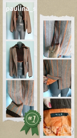 M / L - "Vila" Маркови връхни дрехи парка и сако тип яке , снимка 18 - Палта, манта - 15807777