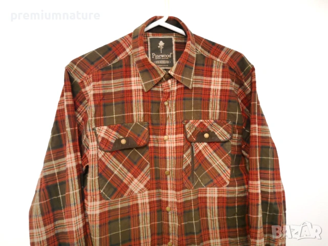 🏕️ ОФЕРТА → Pinewood / мъжка хибридна ловна риза ○, снимка 15 - Ризи - 53924926