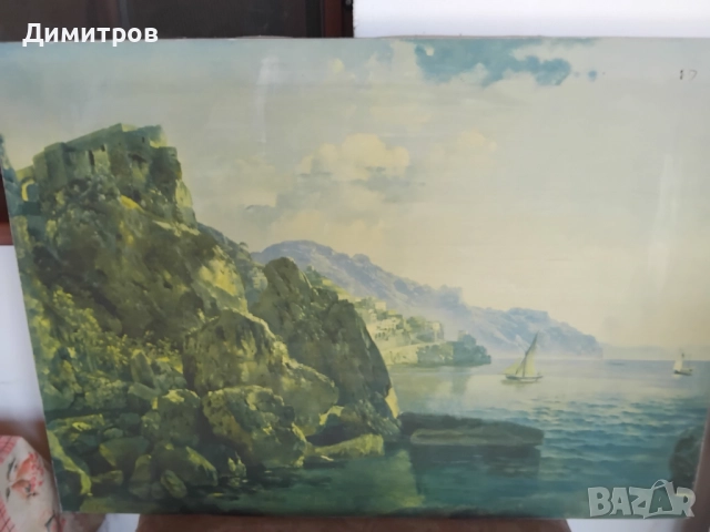 Много стара картина масло върху платно, снимка 6 - Антикварни и старинни предмети - 51793702