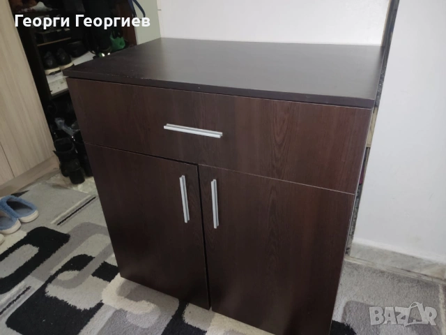 Шкаф с чекмедже цвят венге
