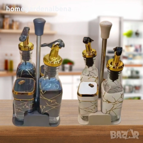 Home & Garden by Albena – Въртящ комплект с дозатори за олио и подправки, снимка 5 - Аксесоари за кухня - 54042122