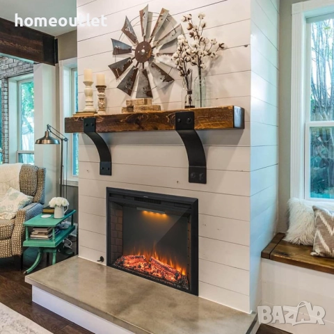 ПРОМОЦИЯ Електрическа камина с възможност за вграждане BR01DEEF28S, снимка 5 - Камини - 52625418