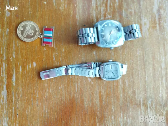 Винтидж часовници - стар рядък механичен швейцарски часовник VIALUX SUPER и SEIKO AUTOMATIC, снимка 6 - Антикварни и старинни предмети - 50370794