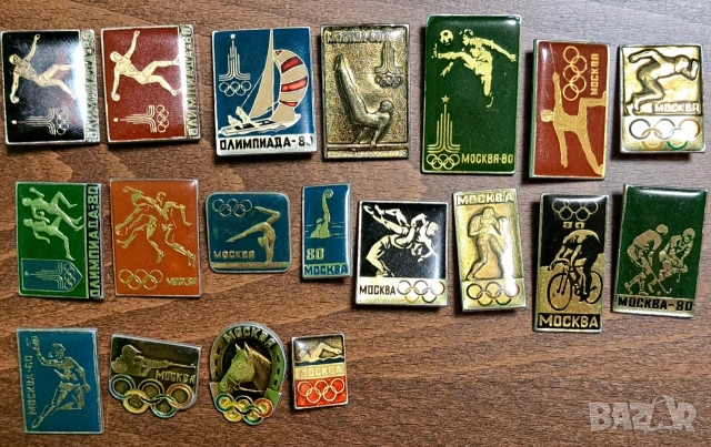 Ретро значки Олимпийски игри 1980г.
