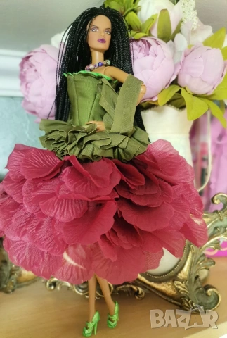 Разкошна модна кукла с дизайнерска рокля, снимка 2 - Кукли - 53839927