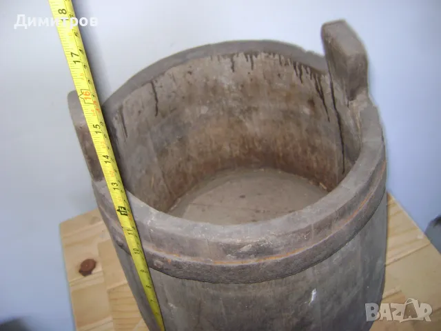 СТАРИНЕН ДЪРВЕН  СЪД КОФА  , снимка 3 - Антикварни и старинни предмети - 50303494