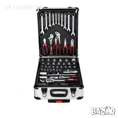 Куфар с Ръчни Инструменти KraFTWorld 499 части тресчотки, ключове, отвертки, снимка 4 - Куфари с инструменти - 53844196